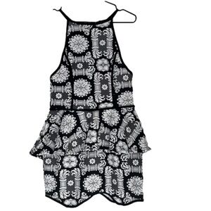 Seduction Peplum Floral Print Dress